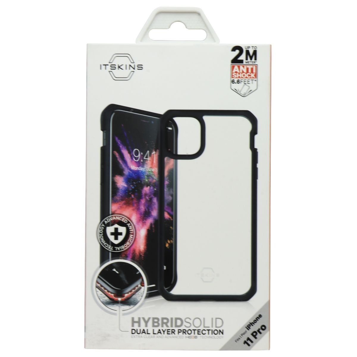 ITSKINS Hybrid Solid Dual Layer Case for Apple iPhone 11 Pro - Clear/Black Cell Phone - Cases, Covers & Skins ITSKINS - Simple Cell Bulk Wholesale Pricing - USA Seller