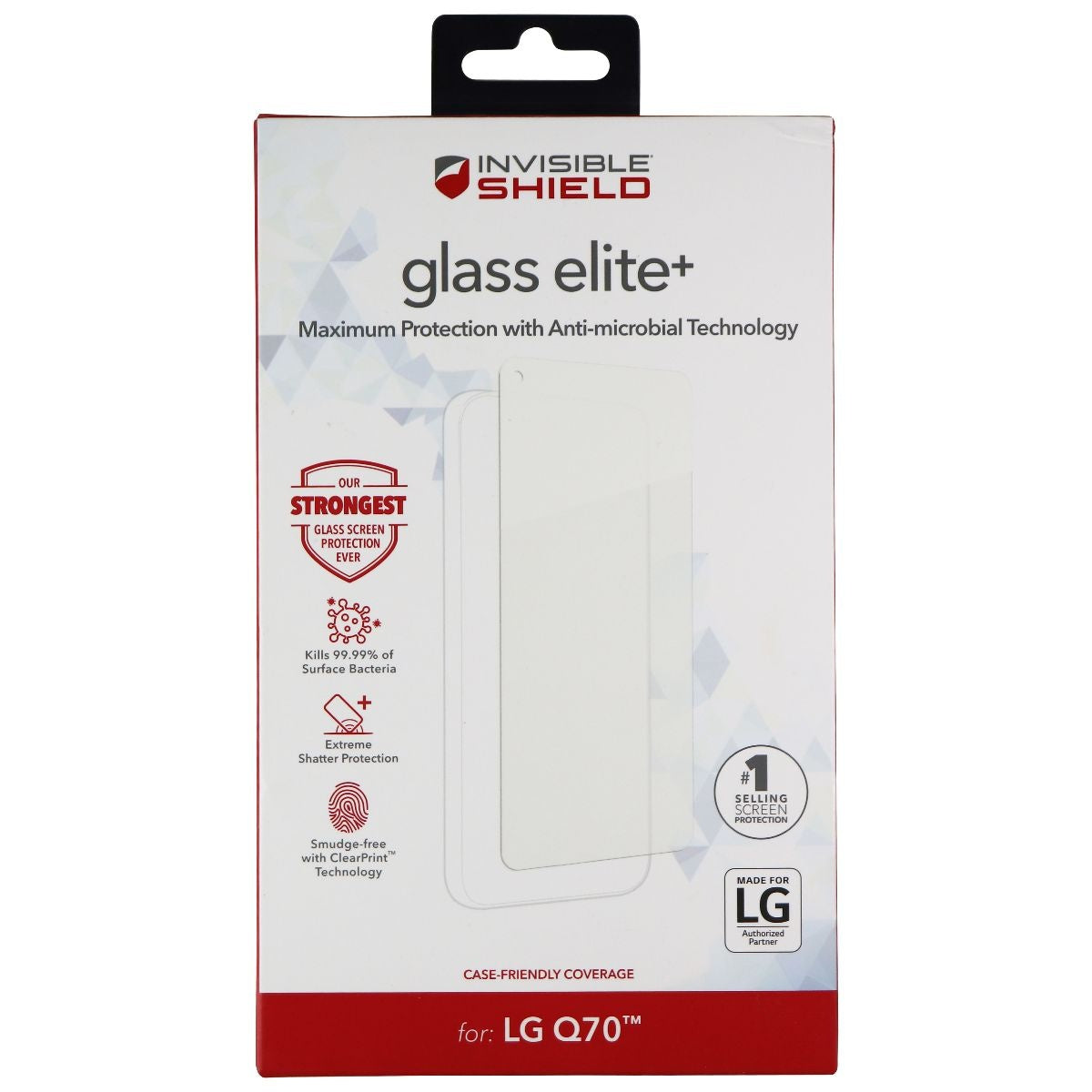 ZAGG Invisible Shield (Glass Elite+) Screen Protector for LG Q70 - Clear Cell Phone - Screen Protectors Zagg - Simple Cell Bulk Wholesale Pricing - USA Seller