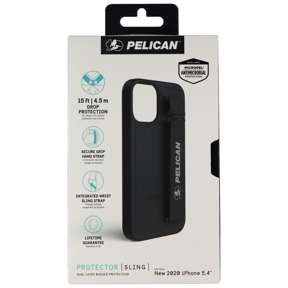 Pelican Protector SLING Series Hard Case for Apple iPhone 12 mini - Black Cell Phone - Cases, Covers & Skins Case-Mate - Simple Cell Bulk Wholesale Pricing - USA Seller