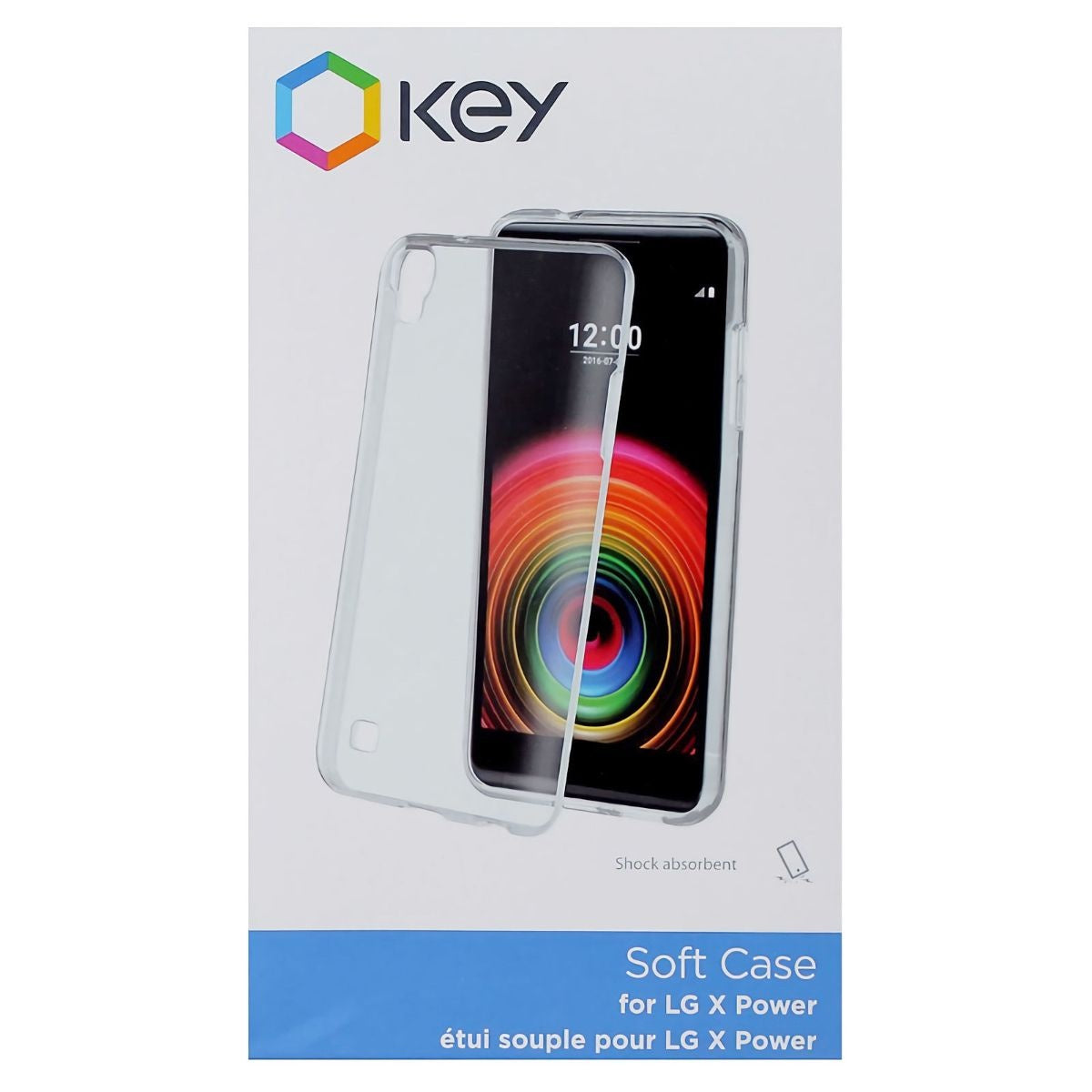 Key Soft Flexible Gel Case for LG X Power - Transparent Clear Cell Phone - Cases, Covers & Skins KEY Enhanced - Simple Cell Bulk Wholesale Pricing - USA Seller