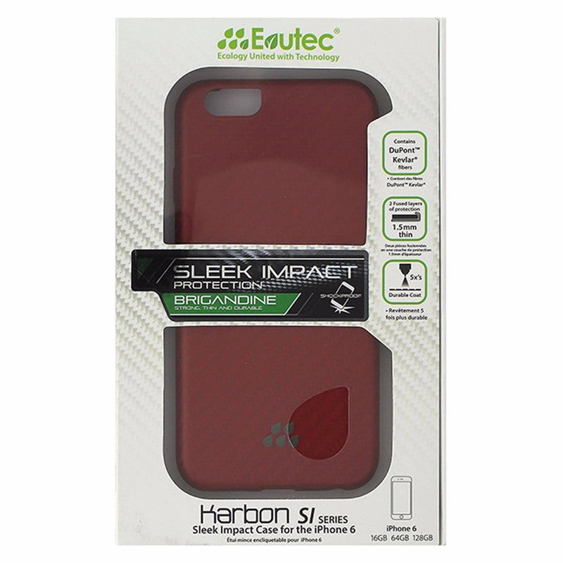 Evutec Karbon Sleek Impact Brigadine Case for iPhone 6S / 6 - Red Cell Phone - Cases, Covers & Skins Evutec - Simple Cell Bulk Wholesale Pricing - USA Seller