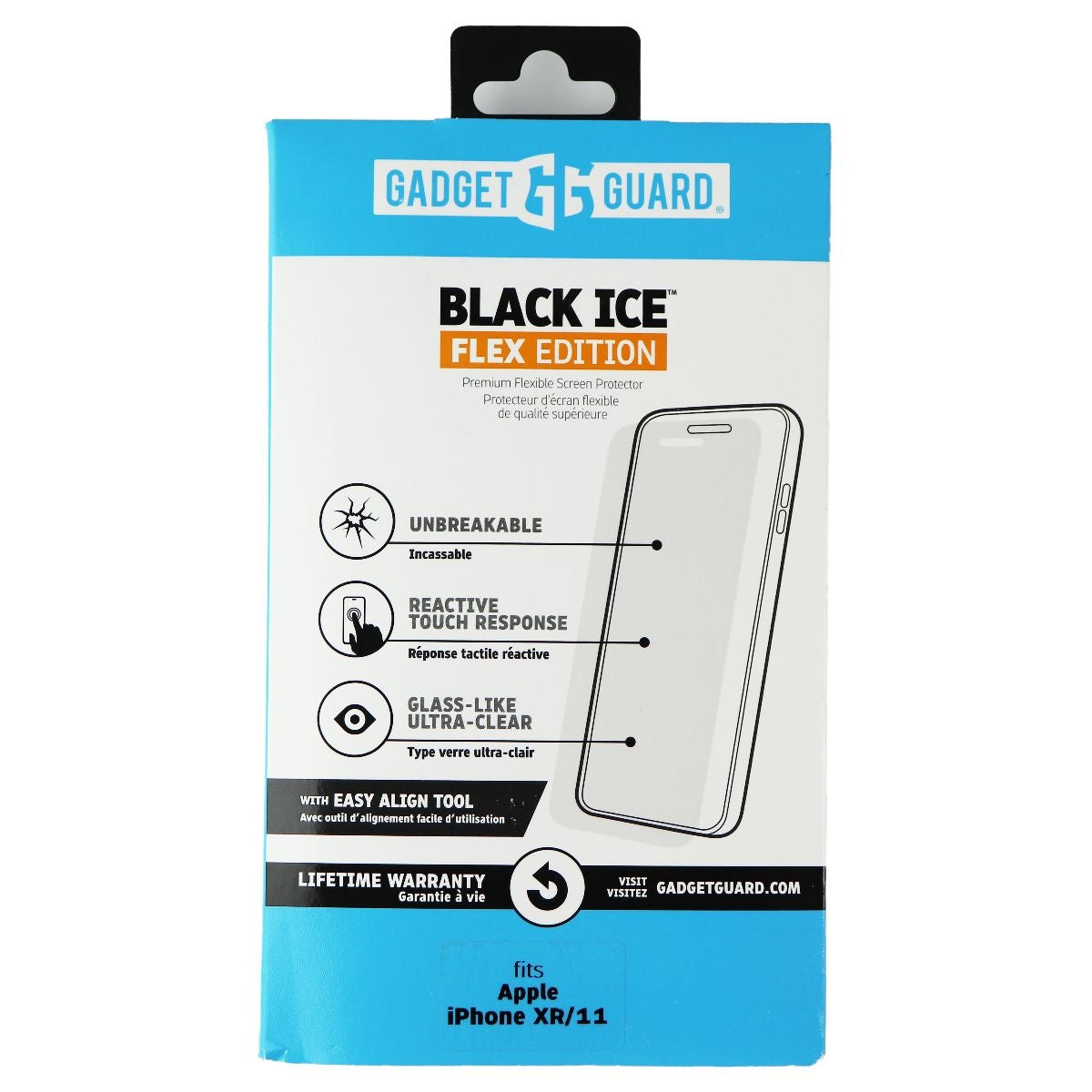Gadget Guard Black Ice Flex Screen Protector for iPhone 11 and iPhone XR - Clear Cell Phone - Screen Protectors Gadget Guard - Simple Cell Bulk Wholesale Pricing - USA Seller