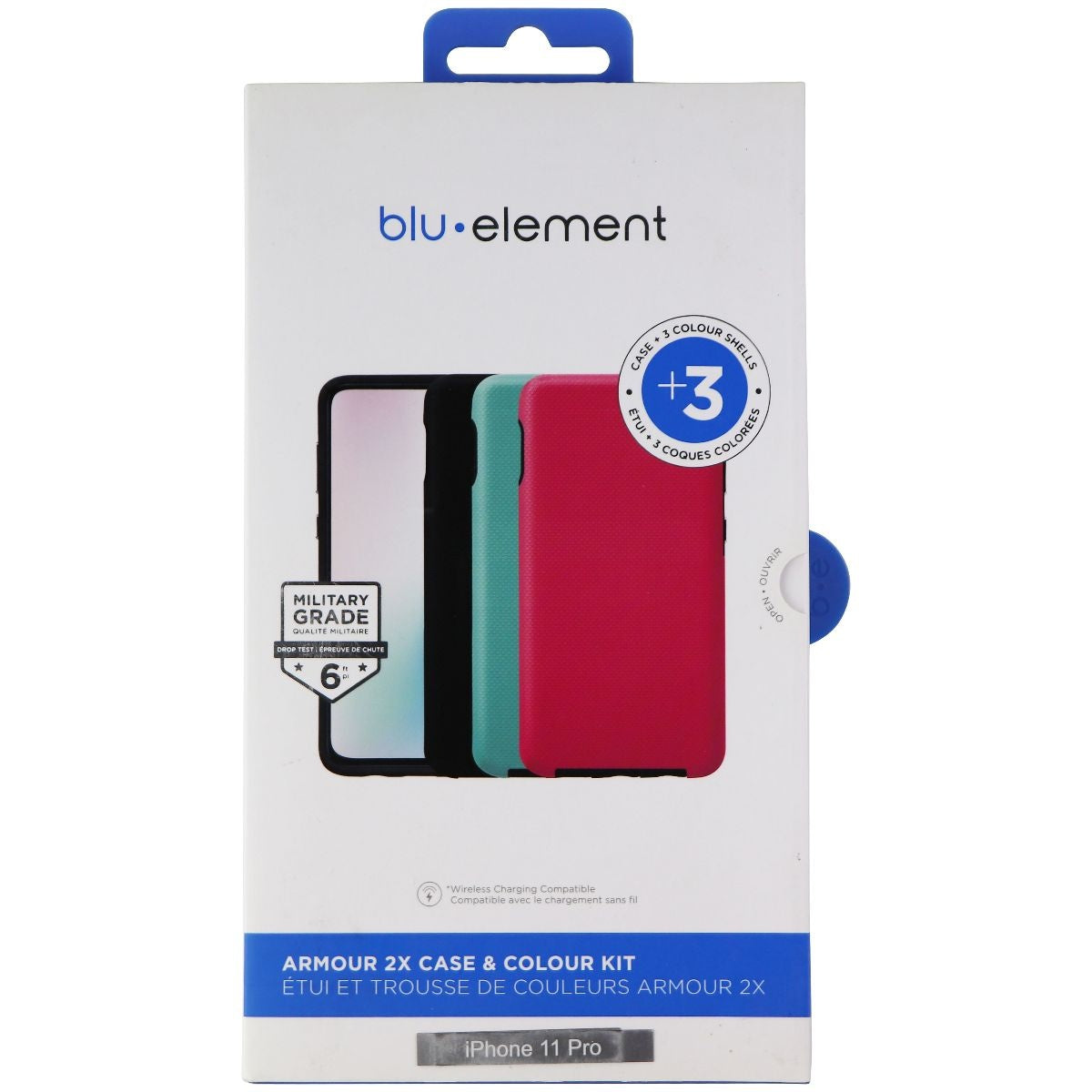 Blu Element Armour 2x Case & Colour Kit for iPhone 11 Pro - Black/Green/Pink Cell Phone - Cases, Covers & Skins Blu Element - Simple Cell Bulk Wholesale Pricing - USA Seller