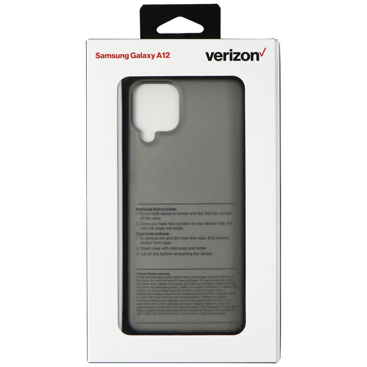 Verizon Slim Sustainable Hardshell Case for Samsung Galaxy A12 - Black Cell Phone - Cases, Covers & Skins Verizon - Simple Cell Bulk Wholesale Pricing - USA Seller