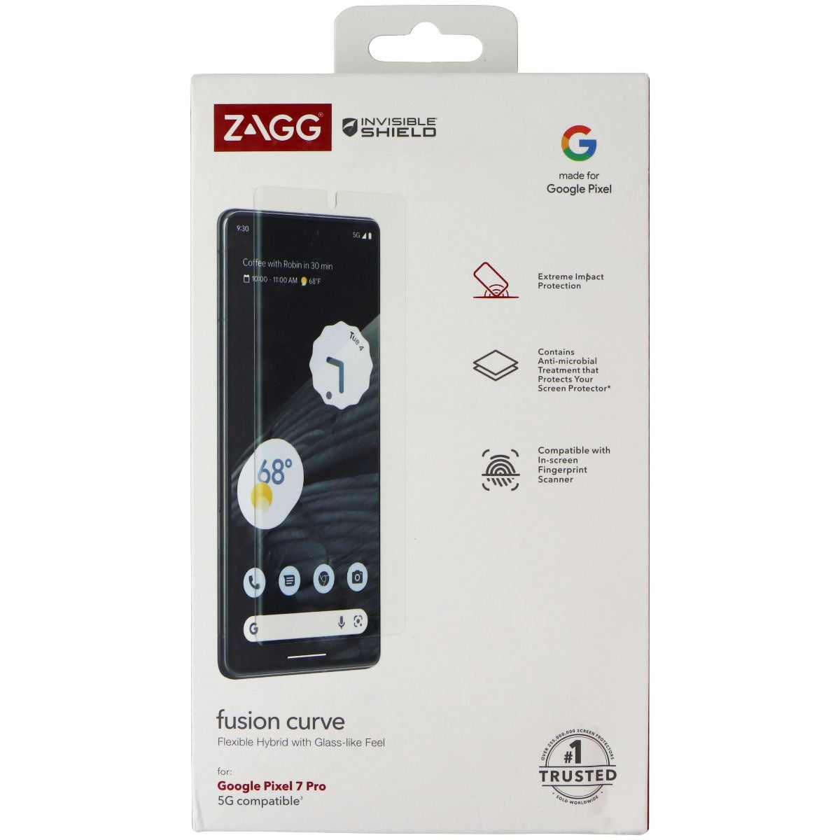 ZAGG InvisibleShield (Fusion Curve) Series Case for Google Pixel 7 Pro - Clear Cell Phone - Screen Protectors Zagg - Simple Cell Bulk Wholesale Pricing - USA Seller