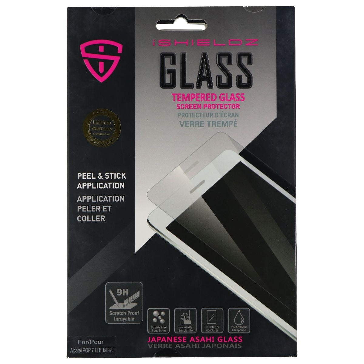 iShieldz Asahi Tempered Glass Screen Protector for Alcatel POP 7 LTE - Clear iPad/Tablet Accessories - Screen Protectors iShieldz - Simple Cell Bulk Wholesale Pricing - USA Seller