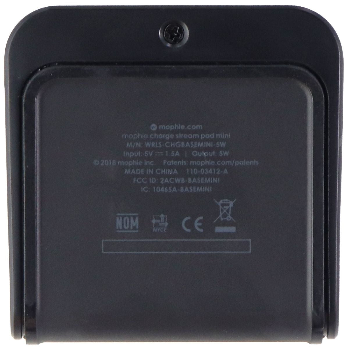 Mophie Charge Stream Pad Mini for Qi Enabled Smartphones - Black Cell Phone - Chargers & Cradles Mophie - Simple Cell Bulk Wholesale Pricing - USA Seller