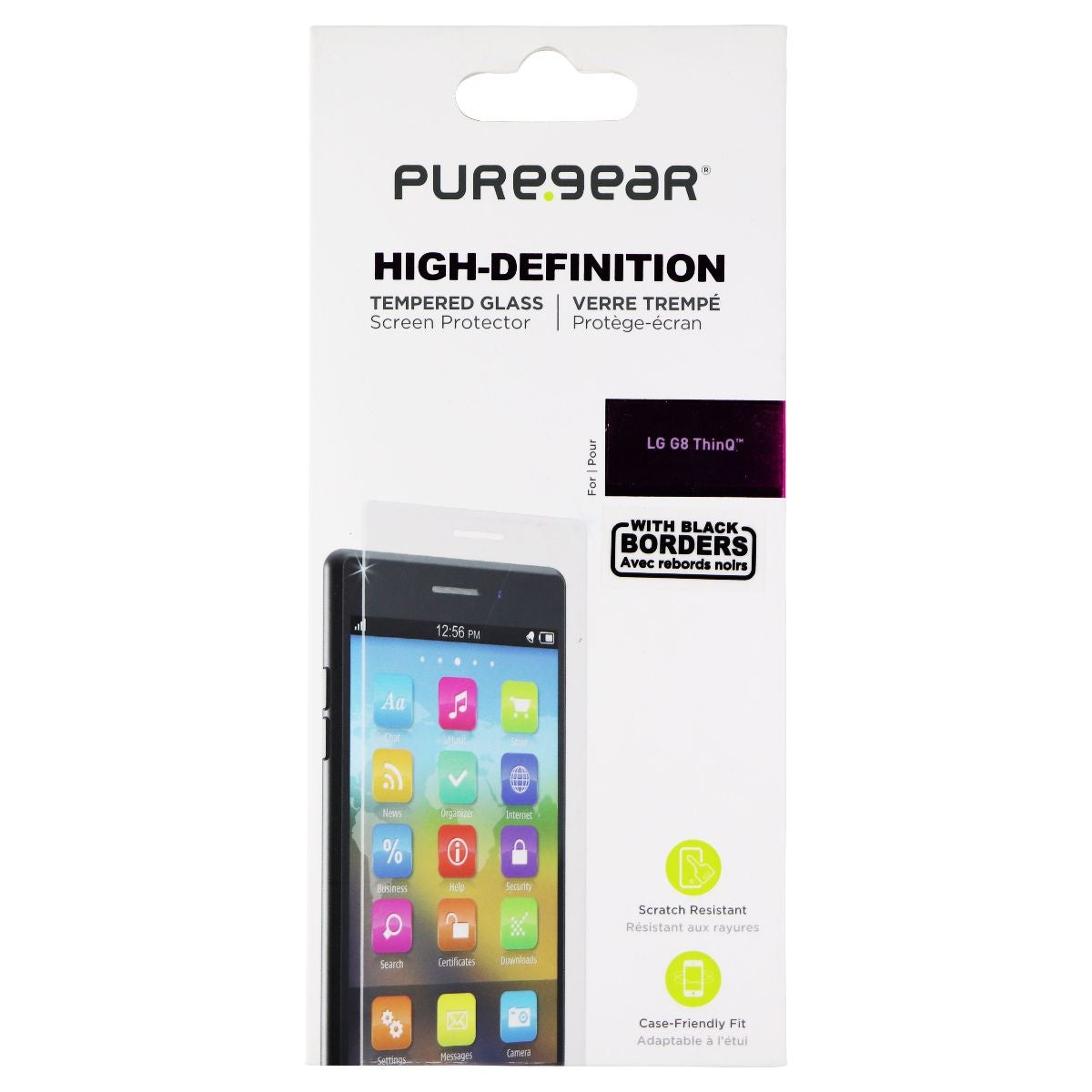 PureGear High-Definition Tempered Glass for LG G8 ThinQ - Clear Cell Phone - Screen Protectors PureGear - Simple Cell Bulk Wholesale Pricing - USA Seller