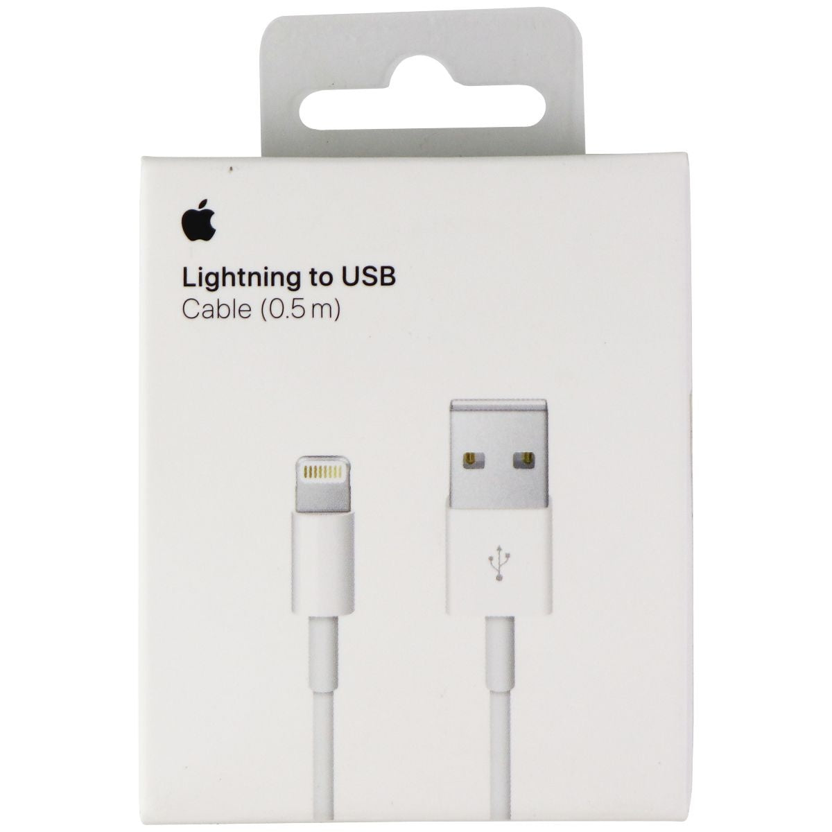 Apple 1.5-Foot Lightning 8-Pin to USB Charge/Sync Cable for iPhone/iPad - White Cell Phone - Cables & Adapters Apple - Simple Cell Bulk Wholesale Pricing - USA Seller