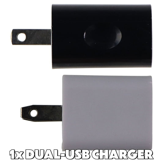 Mixed/Generic Dual USB Wall Charger Travel Adapters (2.0A and Up) Mixed Brands Cell Phone - Chargers & Cradles Unbranded - Simple Cell Bulk Wholesale Pricing - USA Seller