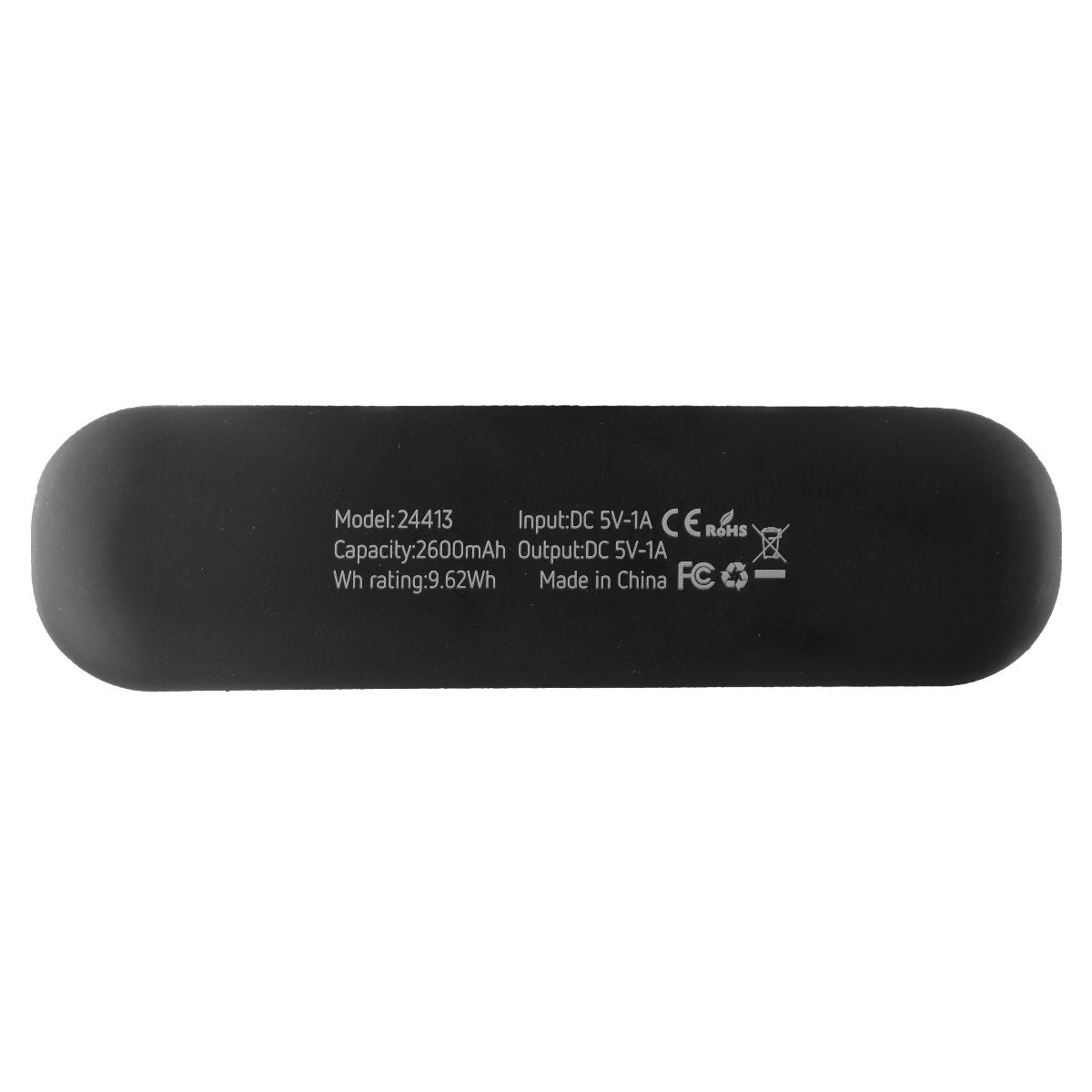 mWorks! mPOWER! 2,600mAh Portable USB Power Bank - Matte Black Cell Phone - Chargers & Cradles mWorks! - Simple Cell Bulk Wholesale Pricing - USA Seller