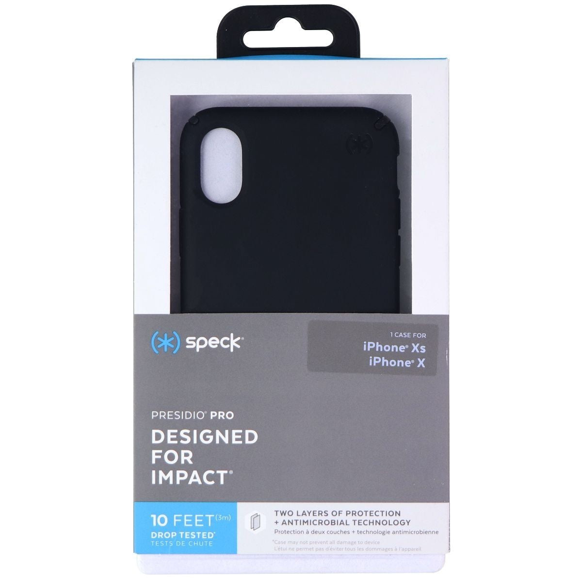 Speck Presidio PRO Series Hard Case for Apple iPhone Xs & iPhone X - Black Cell Phone - Cases, Covers & Skins Speck - Simple Cell Bulk Wholesale Pricing - USA Seller