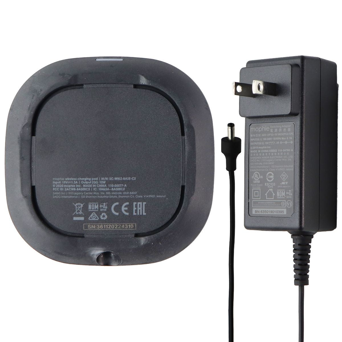 Mophie 10W Wireless Charging Pad for QI Devices like iPhone 11 & Airpods - Black Cell Phone - Chargers & Cradles Mophie - Simple Cell Bulk Wholesale Pricing - USA Seller