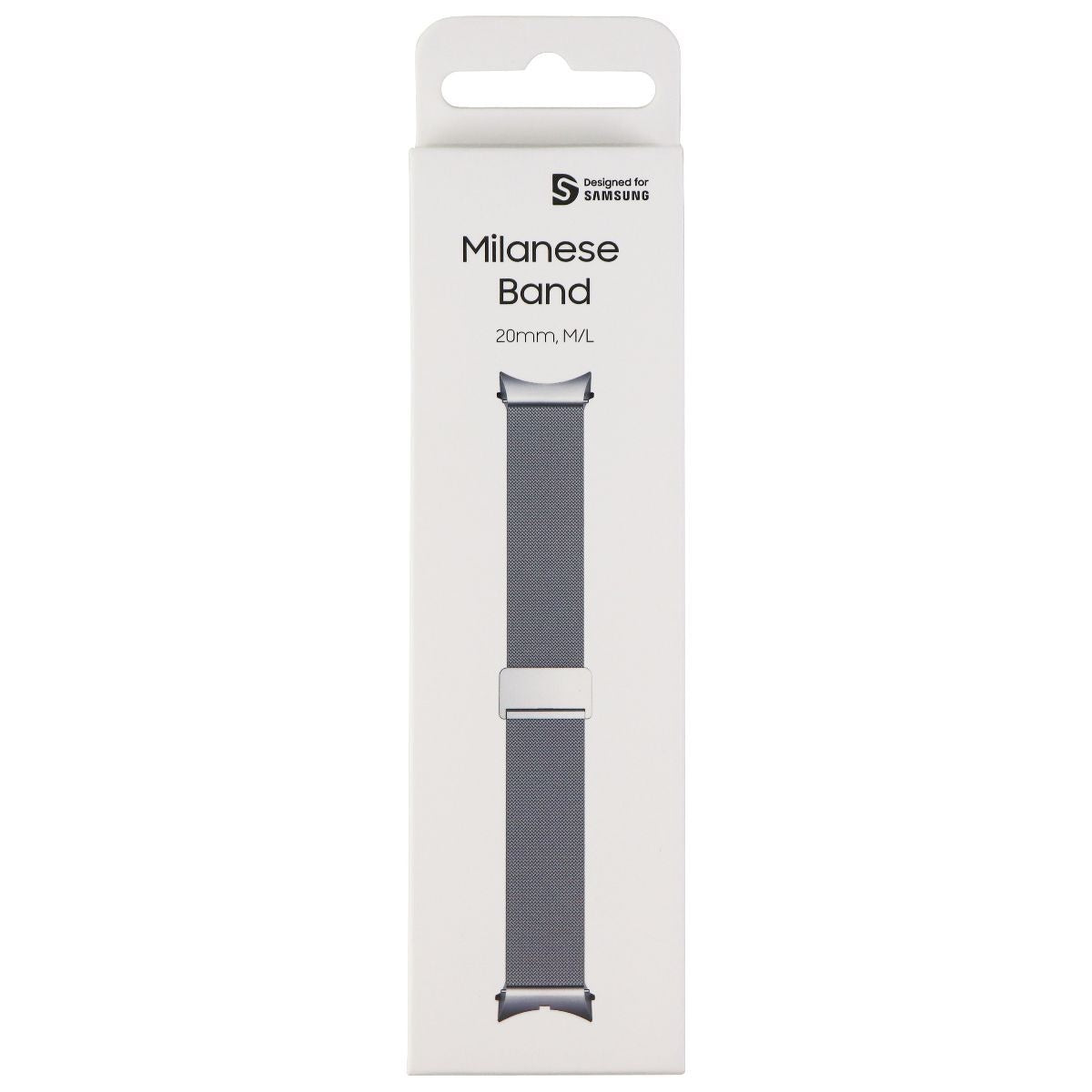 Samsung (M/L) 20mm Milanese Band for Galaxy Watch4 (44mm Only) - Silver Smart Watch Accessories - Watch Bands Samsung - Simple Cell Bulk Wholesale Pricing - USA Seller