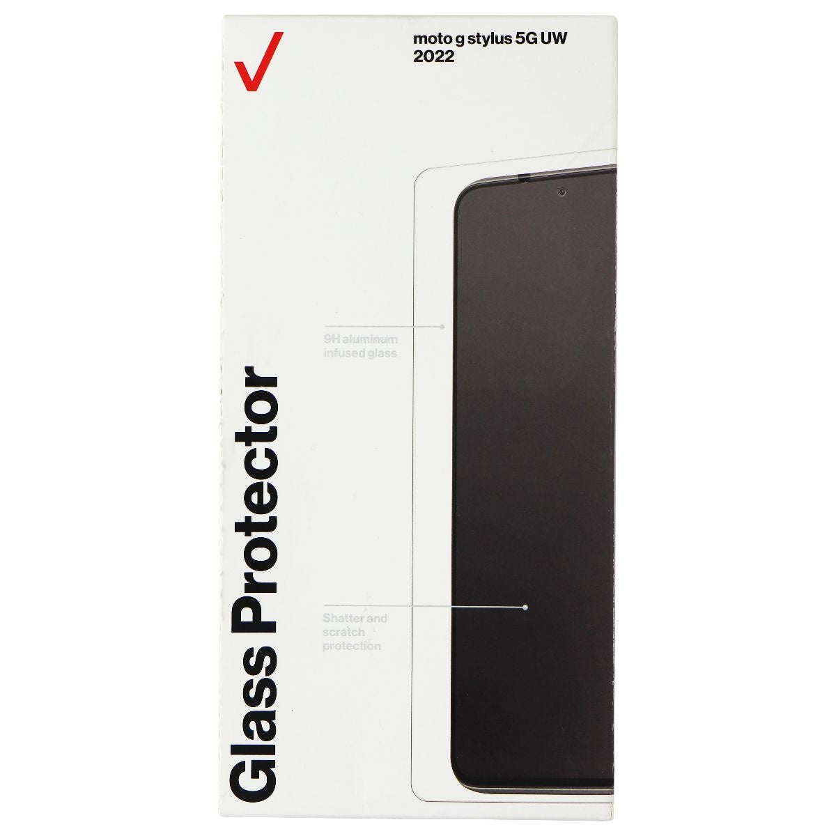 Verizon Tempered Glass Screen Protector for Motorola G Stylus 5G - Clear Cell Phone - Screen Protectors Verizon - Simple Cell Bulk Wholesale Pricing - USA Seller