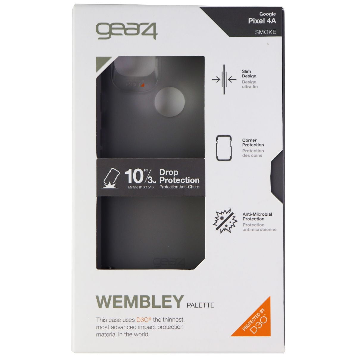ZAGG Wembley Palette Series Flexible Case for Google Pixel 4a (Non-5G) - Smoke Cell Phone - Cases, Covers & Skins Zagg - Simple Cell Bulk Wholesale Pricing - USA Seller