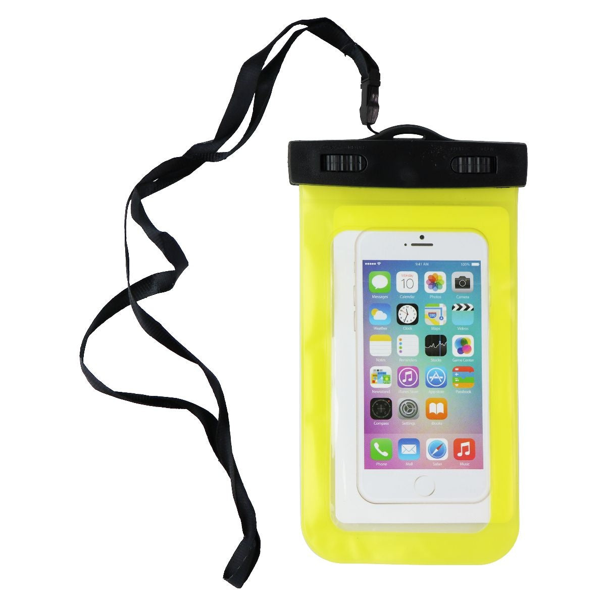 Universal Water Resistant Pouch for Smartphones with Carrying Cord - Yellow Cell Phone - Cases, Covers & Skins Unbranded - Simple Cell Bulk Wholesale Pricing - USA Seller