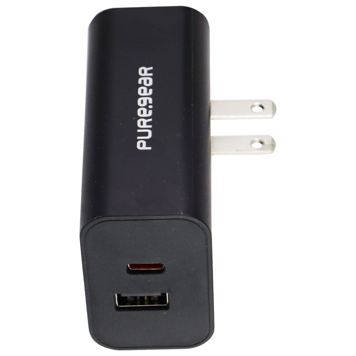 PureGear LightSpeed Dual USB-C and USB-A Universal Wall Charger - Black Cell Phone - Chargers & Cradles PureGear - Simple Cell Bulk Wholesale Pricing - USA Seller
