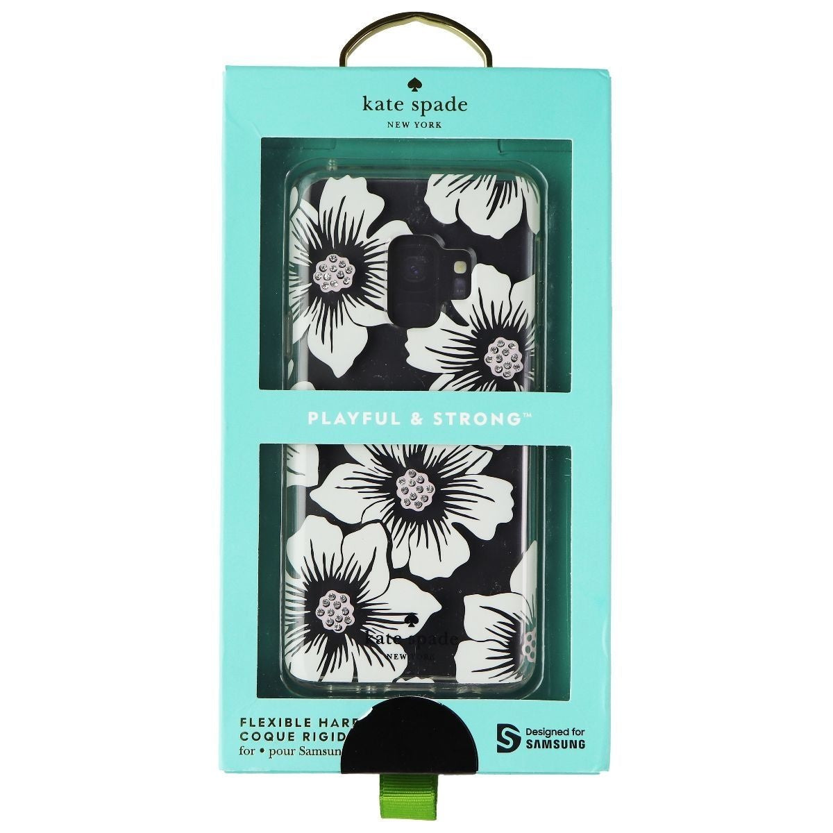 Kate Spade New York Flexible Hard Case for Samsung Galaxy S9 - Hollyhock Floral Cell Phone - Cases, Covers & Skins Kate Spade - Simple Cell Bulk Wholesale Pricing - USA Seller