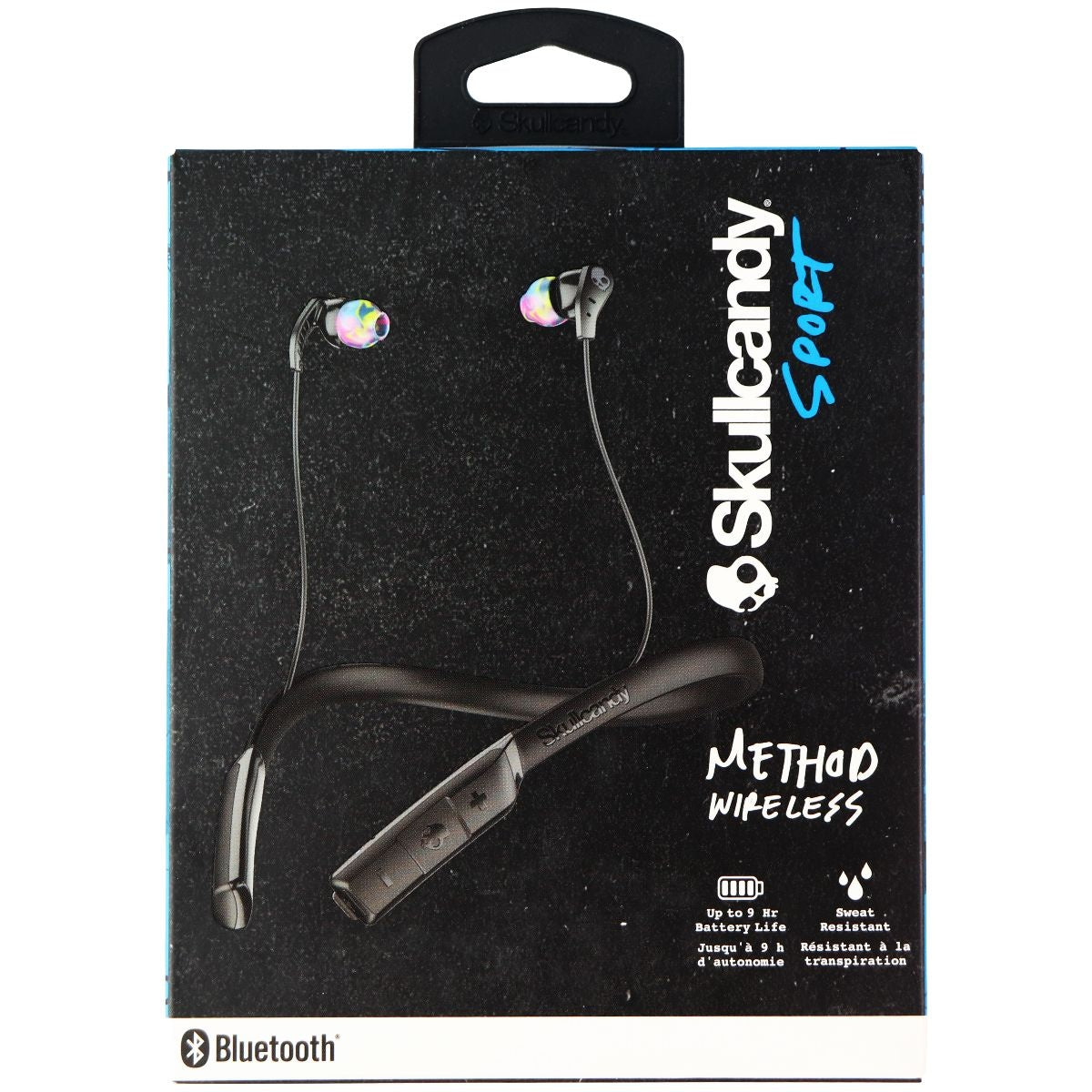 Skullcandy Method Bluetooth Wireless Sweat-Resistant Sport Earbuds - Black Portable Audio - Headphones Skullcandy - Simple Cell Bulk Wholesale Pricing - USA Seller