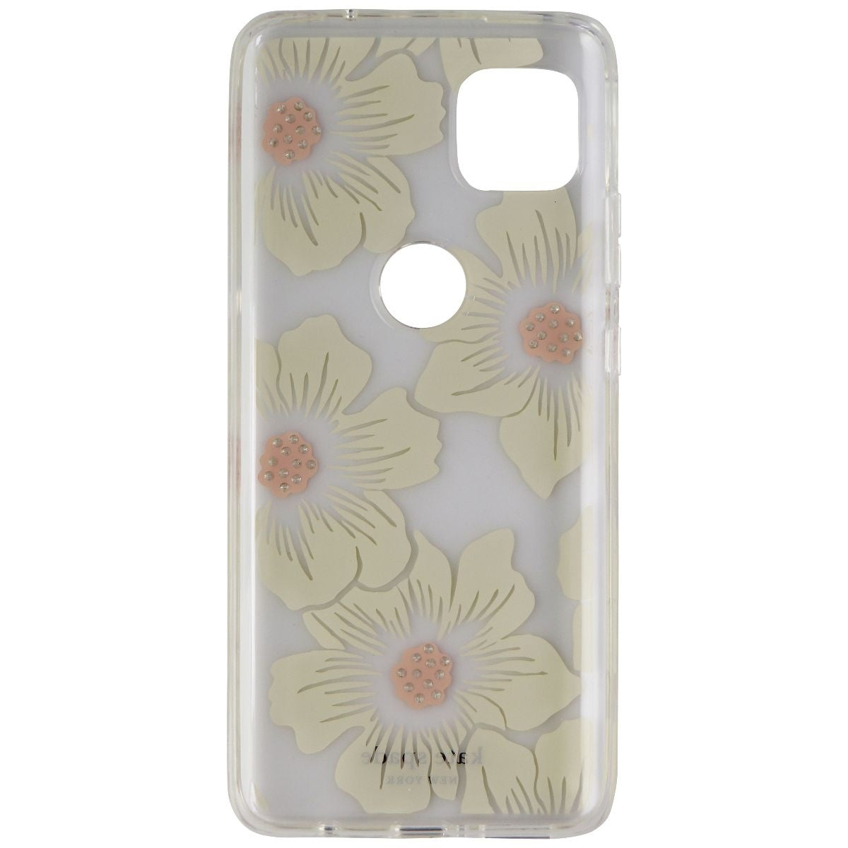 Kate Spade Hardshell Case for Motorola One 5G ACE - Hollyhock/Clear Cell Phone - Cases, Covers & Skins Kate Spade - Simple Cell Bulk Wholesale Pricing - USA Seller