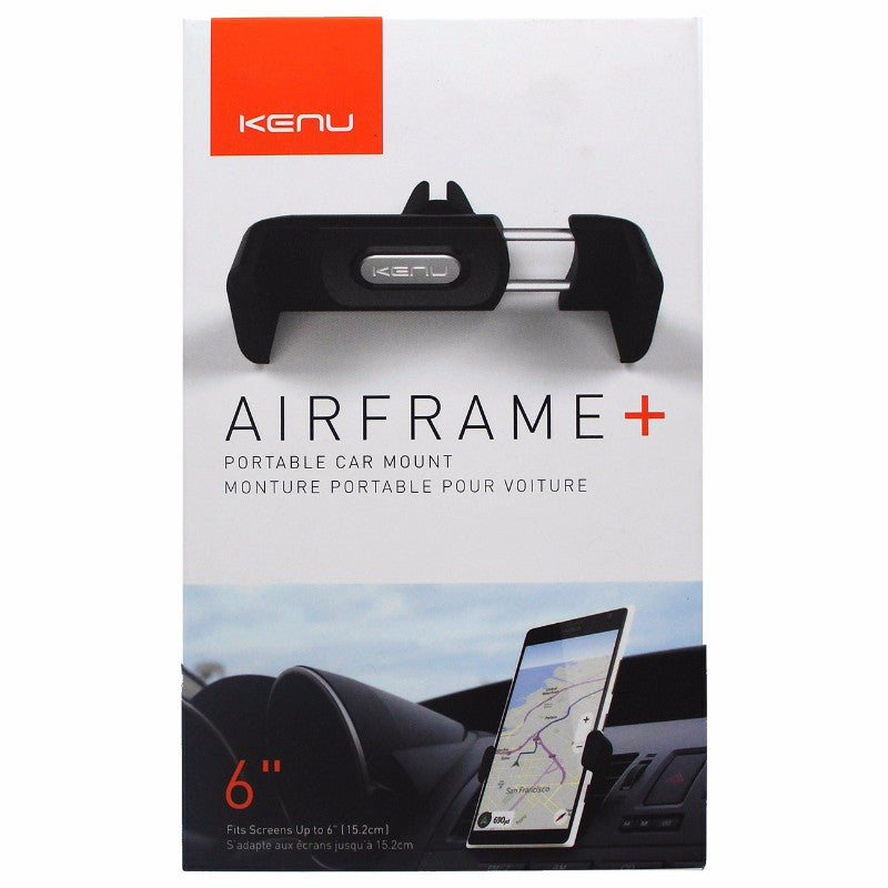 Kenu Airframe+ Portable Car Mount for Smartphones up to 6" - Black Computer Accessories - Stands, Holders & Car Mounts Kenu - Simple Cell Bulk Wholesale Pricing - USA Seller