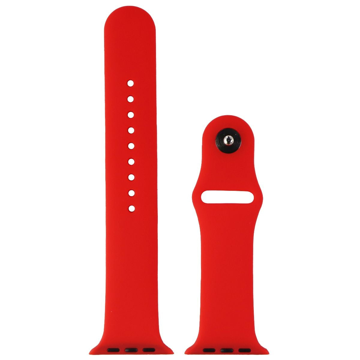 Silicone Watch Band for Apple Watch 42/44/45mm Cases - Red - Large Smart Watch Accessories - Watch Bands Unbranded - Simple Cell Bulk Wholesale Pricing - USA Seller