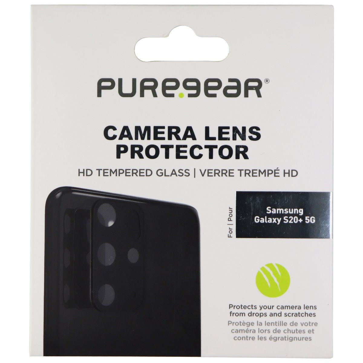 PureGear Tempered Glass Camera Lens Protector for Samsung Galaxy S20+ 5G Cell Phone - Screen Protectors PureGear - Simple Cell Bulk Wholesale Pricing - USA Seller