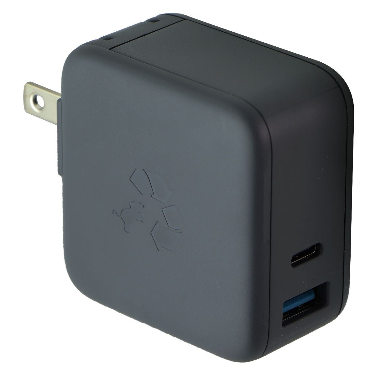 Nimble WALLY 65W Fast Dual Port USB-A/USB-C Wall Charger - Charcoal (Gray) Cell Phone - Chargers & Cradles Nimble - Simple Cell Bulk Wholesale Pricing - USA Seller