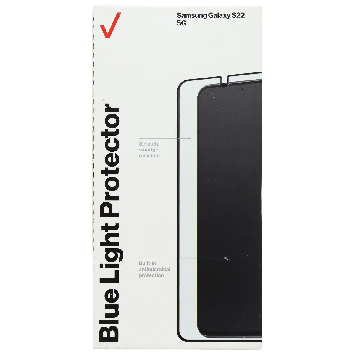 Verizon Blue Light Screen Protector for Samsung Galaxy S22 5G - Clear/Tinted Cell Phone - Screen Protectors Verizon - Simple Cell Bulk Wholesale Pricing - USA Seller
