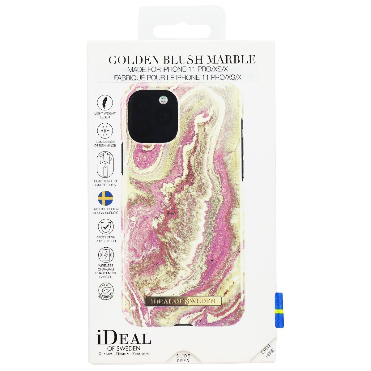 iDeal of Sweden Printed Case for Apple iPhone 11 Pro/Xs/X - Golden Blush Marble Cell Phone - Cases, Covers & Skins iDeal of Sweden - Simple Cell Bulk Wholesale Pricing - USA Seller
