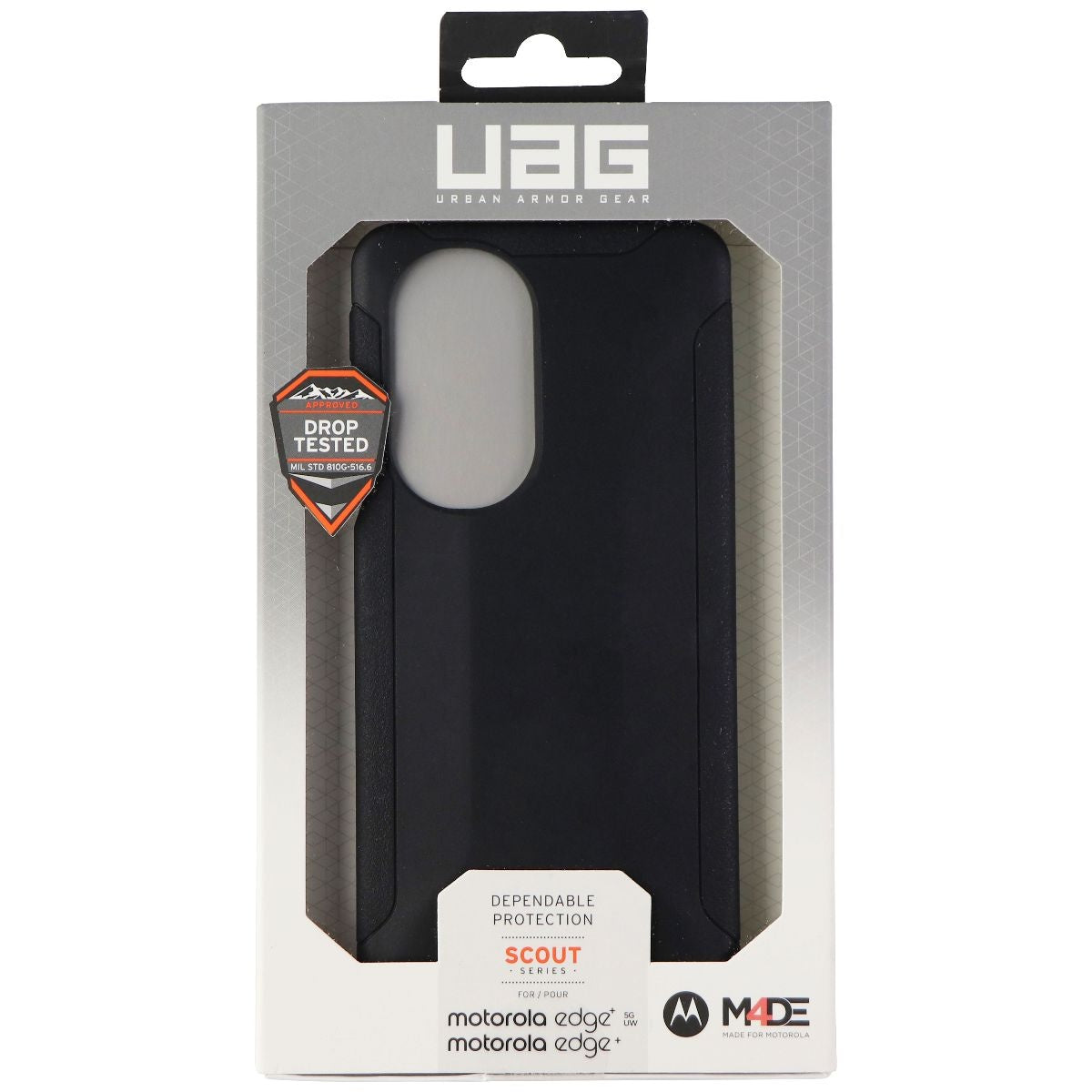 UAG Scout Series Flexible Case for Motorola Edge+ and Edge+ 5G UW - Black Cell Phone - Cases, Covers & Skins Urban Armor Gear - Simple Cell Bulk Wholesale Pricing - USA Seller