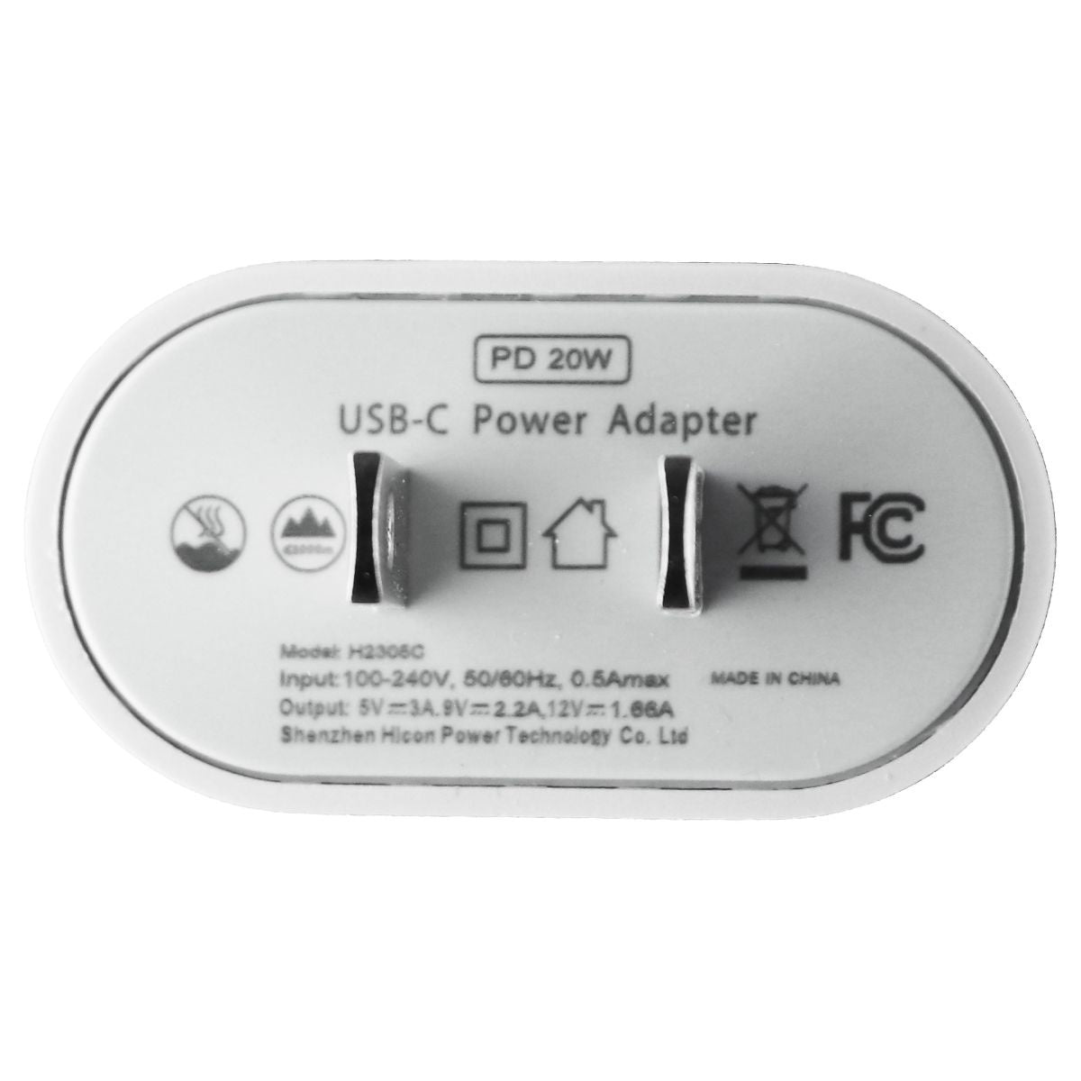 iPremium (20-Watt) USB-C Charger with (2m/6.6-Ft) USB-C to USB-C Cable - White Cell Phone - Chargers & Cradles iPremium - Simple Cell Bulk Wholesale Pricing - USA Seller