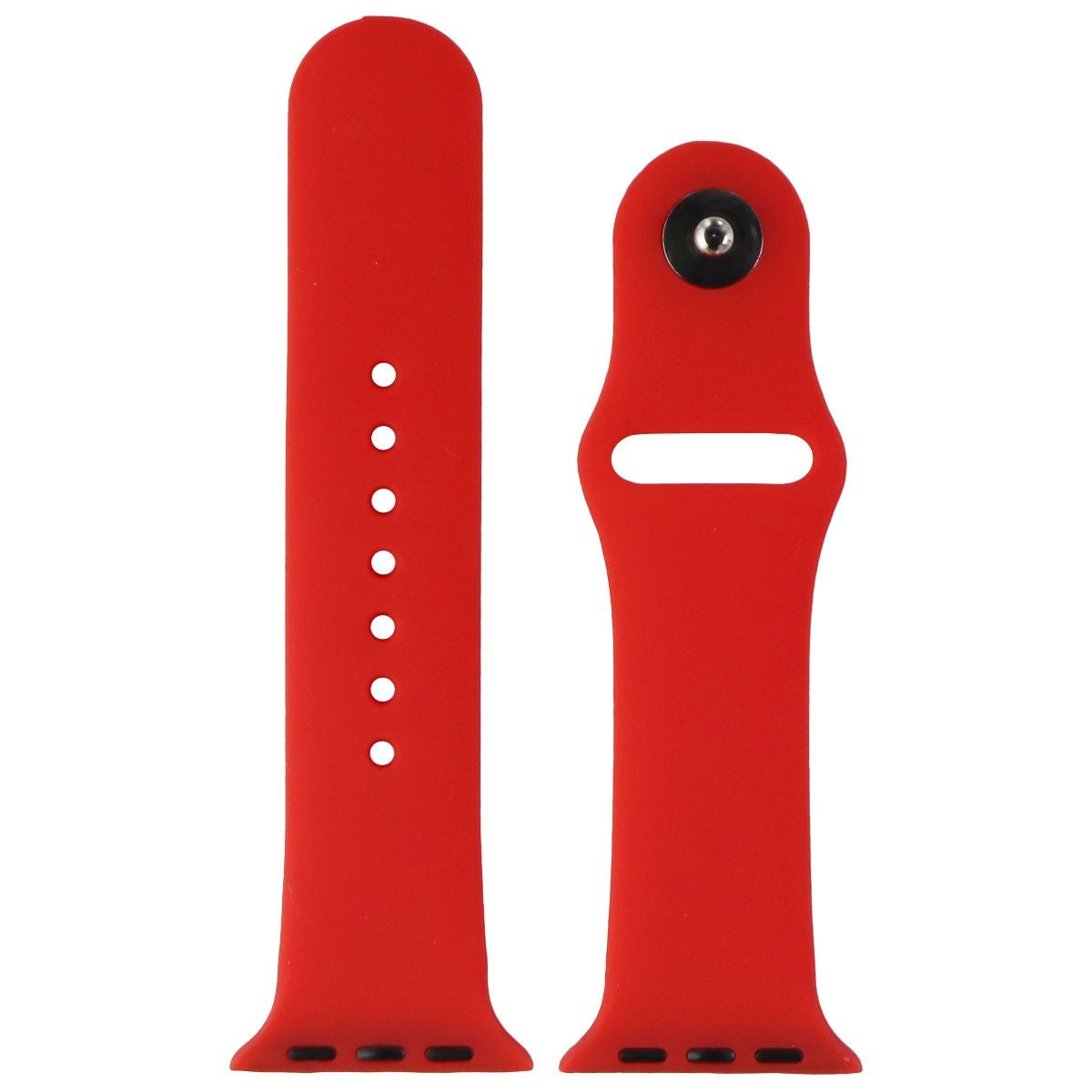 Silicone Watch Band for Apple Watch 38mm/40mm Cases - Red - Small Smart Watch Accessories - Watch Bands Unbranded - Simple Cell Bulk Wholesale Pricing - USA Seller