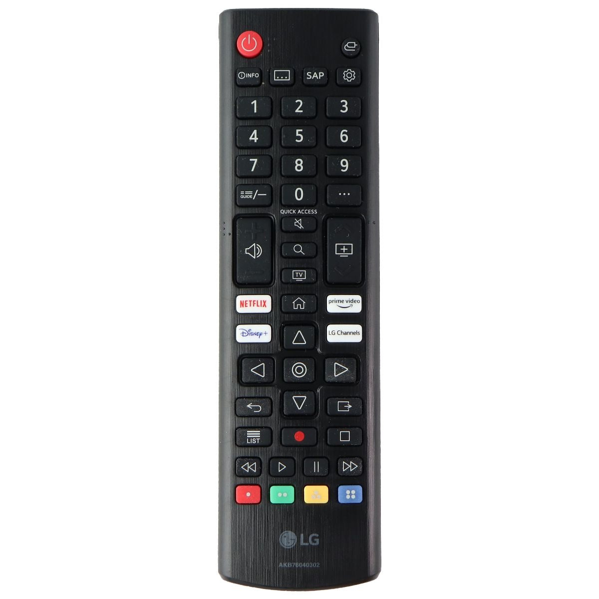 LG OEM Remote Control for Select LG TVs - Black (AKB76040302)