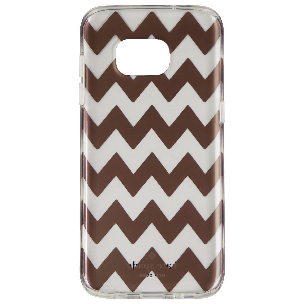 Kate Spade Hardshell Clear Case for Samsung Galaxy S7 Edge - Chevron Rose Gold Cell Phone - Cases, Covers & Skins Kate Spade - Simple Cell Bulk Wholesale Pricing - USA Seller