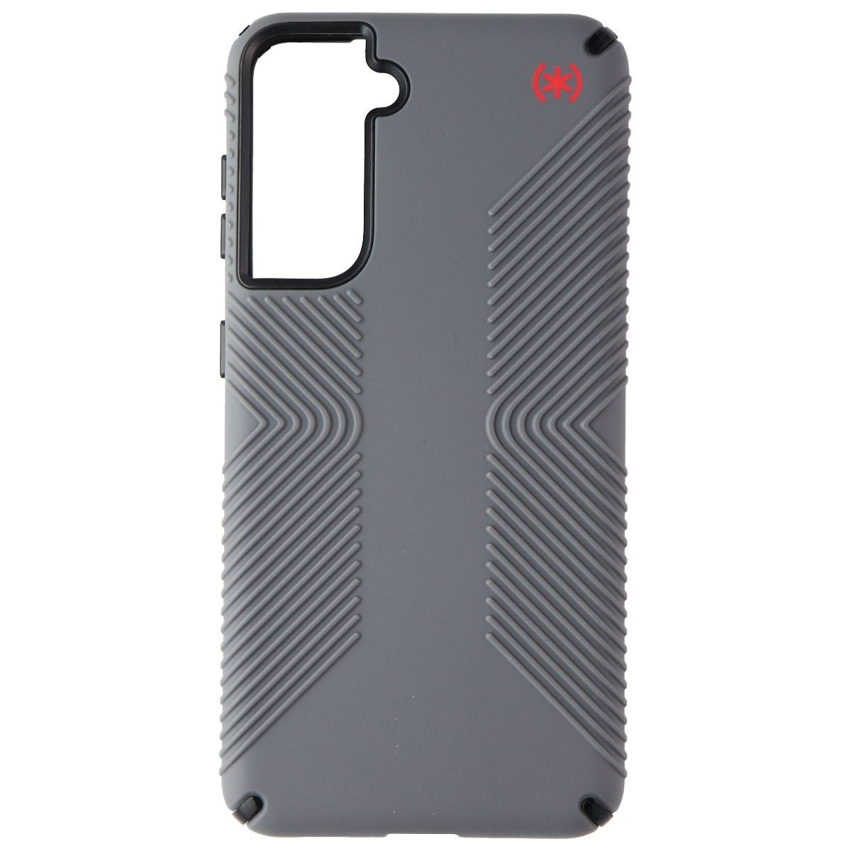 Speck Presidio2 Grip Case for Galaxy S21 5G - Graphite Gray/Black/Bold Red Cell Phone - Cases, Covers & Skins Speck - Simple Cell Bulk Wholesale Pricing - USA Seller