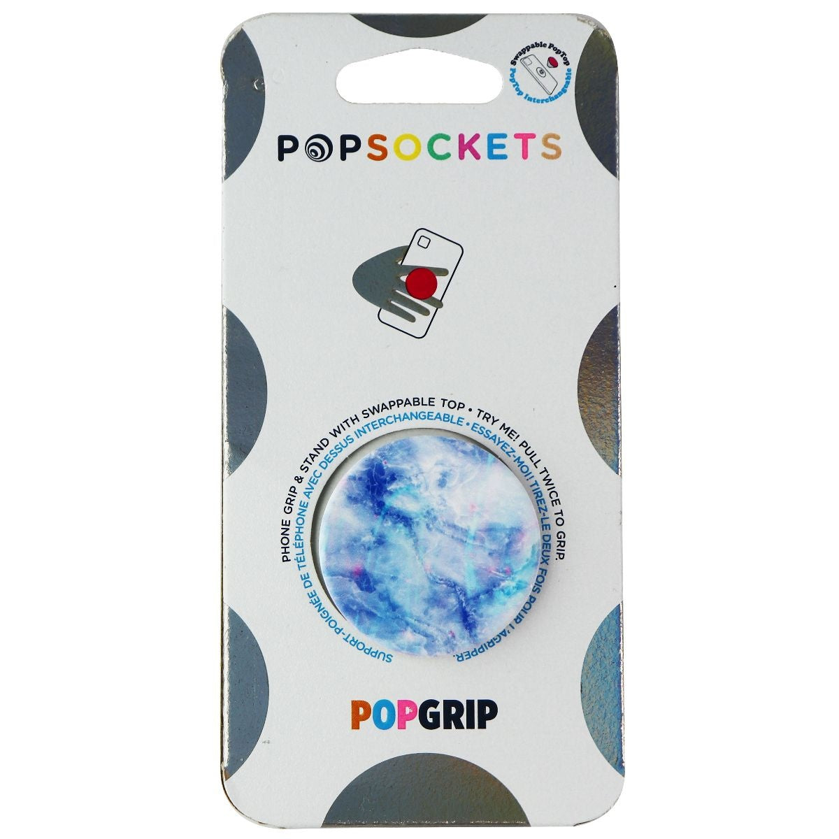 PopSockets PopGrip Stand & Grip with Swappable Top - Stone Cool Cell Phone - Mounts & Holders PopSockets - Simple Cell Bulk Wholesale Pricing - USA Seller