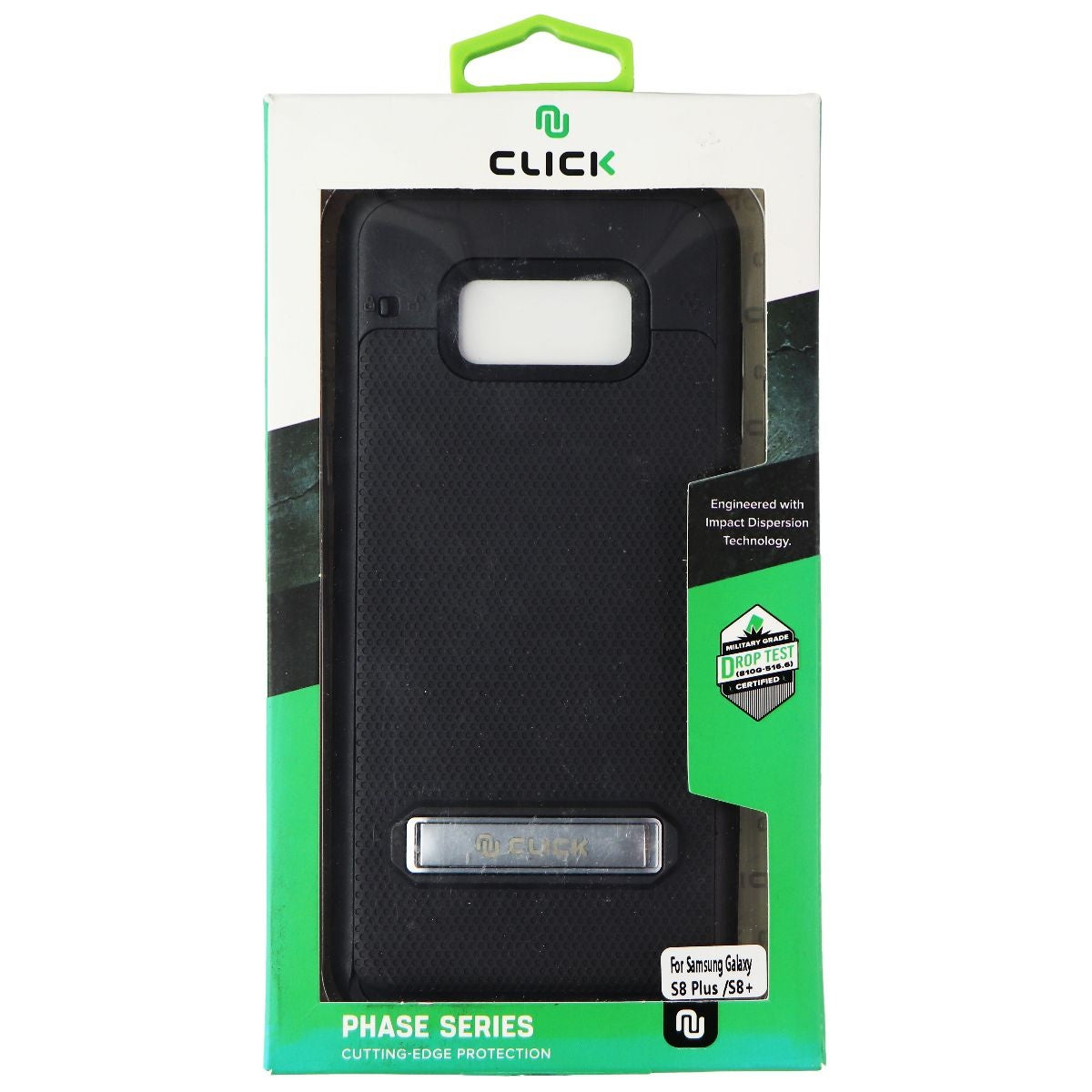 Click Phase Series Case for Samsung Galaxy (S8+) - Black Cell Phone - Cases, Covers & Skins Click - Simple Cell Bulk Wholesale Pricing - USA Seller