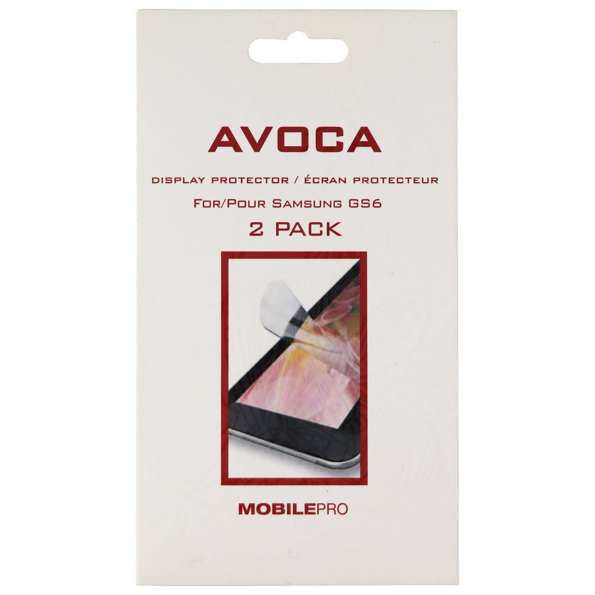 Avoca MobilePro Display Protector 2 Pack for Samsung Galaxy S6 - Clear Cell Phone - Screen Protectors Avoca - Simple Cell Bulk Wholesale Pricing - USA Seller