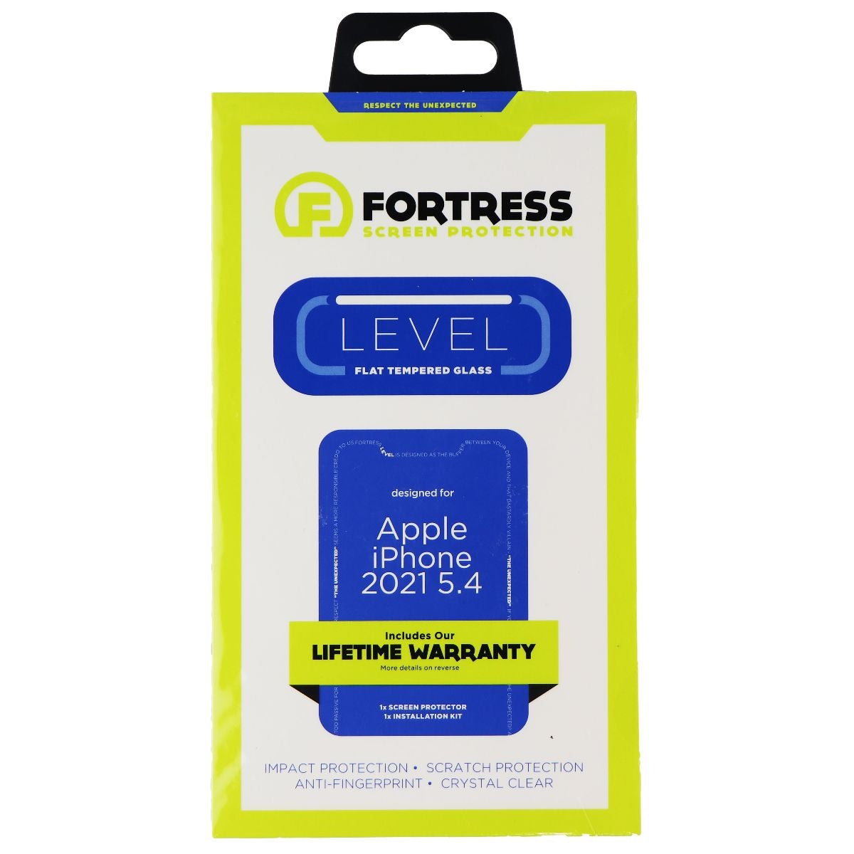 Fortress Level Series Tempered Glass Screen Protector for Apple iPhone 13 Mini Cell Phone - Screen Protectors Fortress - Simple Cell Bulk Wholesale Pricing - USA Seller