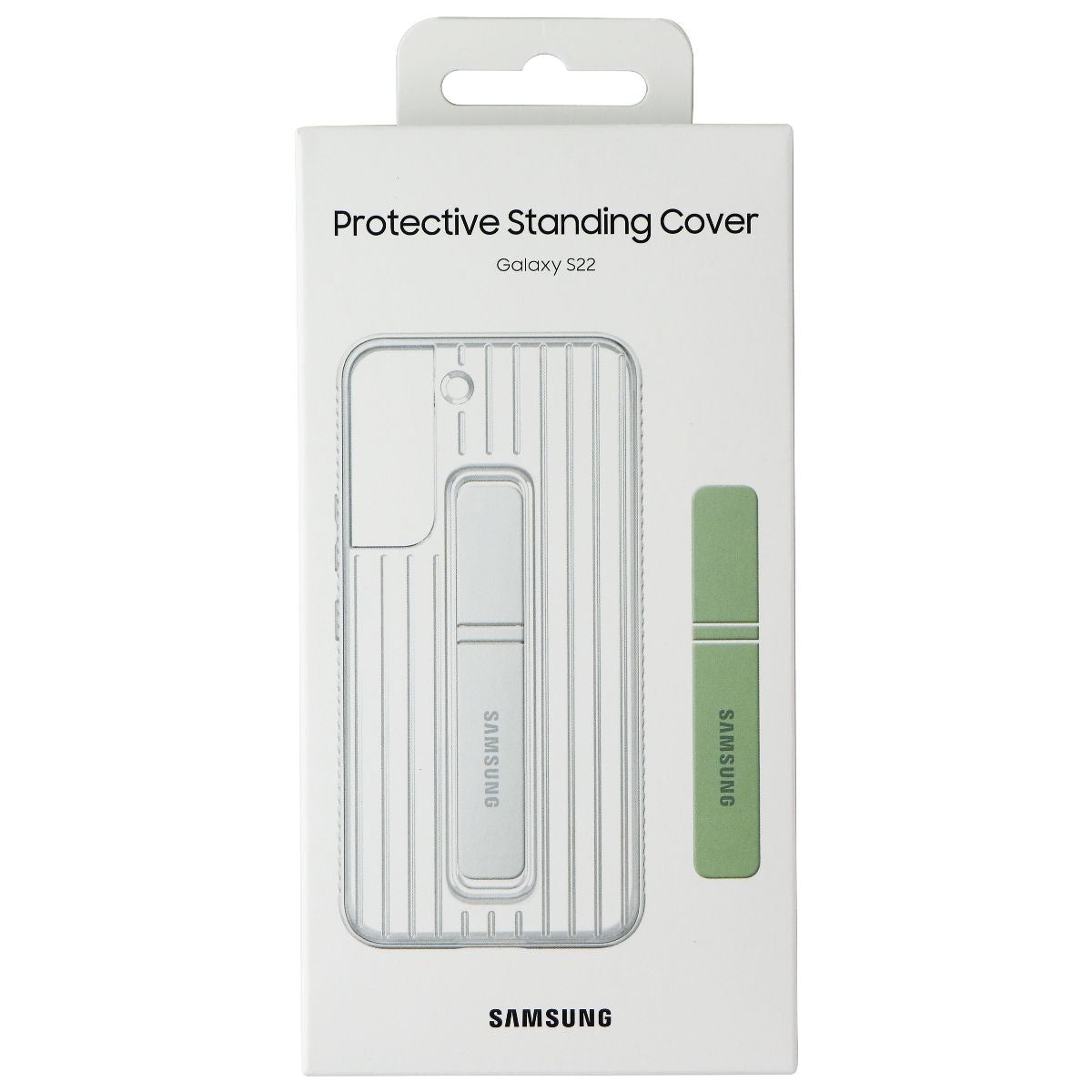 Samsung Protective Standing Cover for Samsung Galaxy S22 Smartphone - White Cell Phone - Cases, Covers & Skins Samsung - Simple Cell Bulk Wholesale Pricing - USA Seller