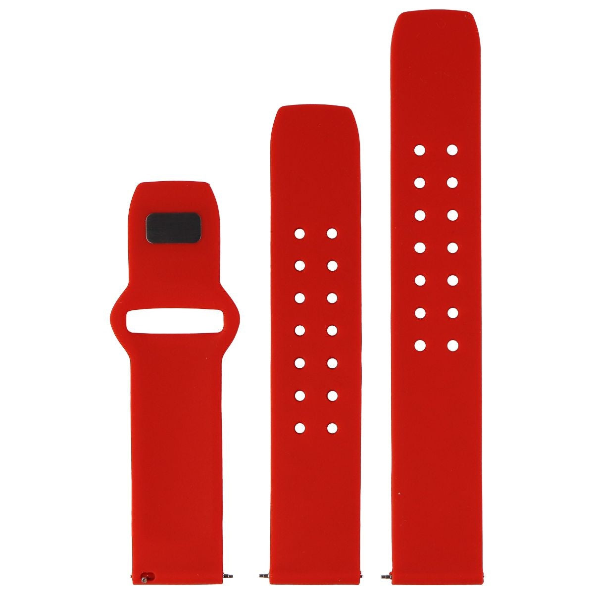 Affinity Bands (22mm) Watch Band for Smartwatches & More - Red Silicone Smart Watch Accessories - Watch Bands Affinity - Simple Cell Bulk Wholesale Pricing - USA Seller