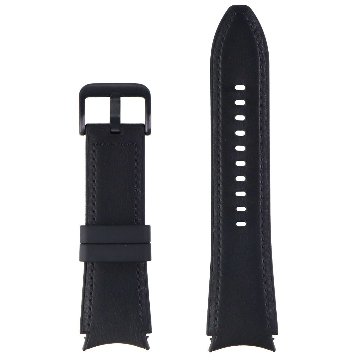 Samsung Hybrid Leather Band for Galaxy Watch4 & Later (20mm) S/M - Black Smart Watch Accessories - Watch Bands Samsung Electronics - Simple Cell Bulk Wholesale Pricing - USA Seller