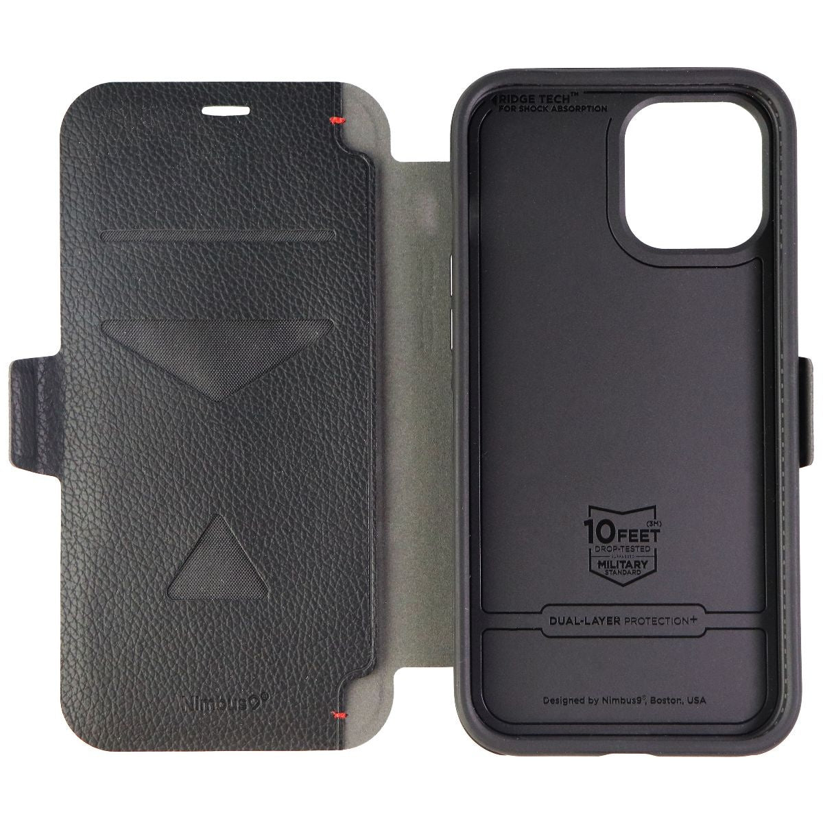 Nimbus9 Cirrus Wallet Case for Apple iPhone 12 Pro Max - Saddle Black Cell Phone - Cases, Covers & Skins Nimbus9 - Simple Cell Bulk Wholesale Pricing - USA Seller