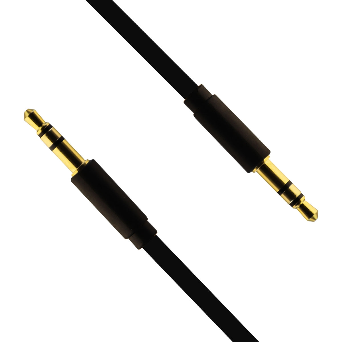 PureGear (UNICBL13046) 4-Foot Auxiliary Audio Cable for 3.5mm Jack - Black Cell Phone - Cables & Adapters PureGear - Simple Cell Bulk Wholesale Pricing - USA Seller