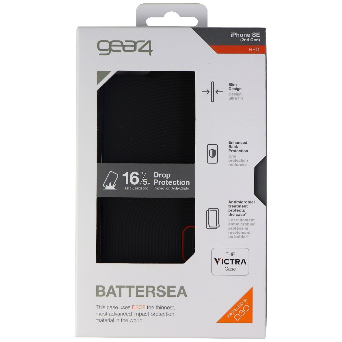 ZAGG Battersea Series Case for Apple iPhone SE (3rd & 2nd Gen) / 8 / 7 - Black Cell Phone - Cases, Covers & Skins Zagg - Simple Cell Bulk Wholesale Pricing - USA Seller