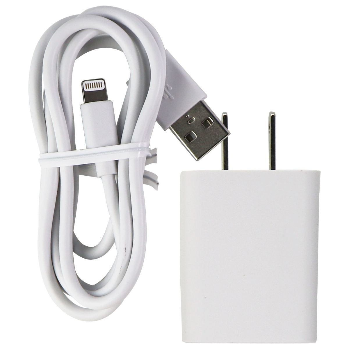 Sharkk (5V/2A) USB Wall Charger with 3.3ft Cable for iPhone/iPad - White Cell Phone - Chargers & Cradles Sharkk - Simple Cell Bulk Wholesale Pricing - USA Seller