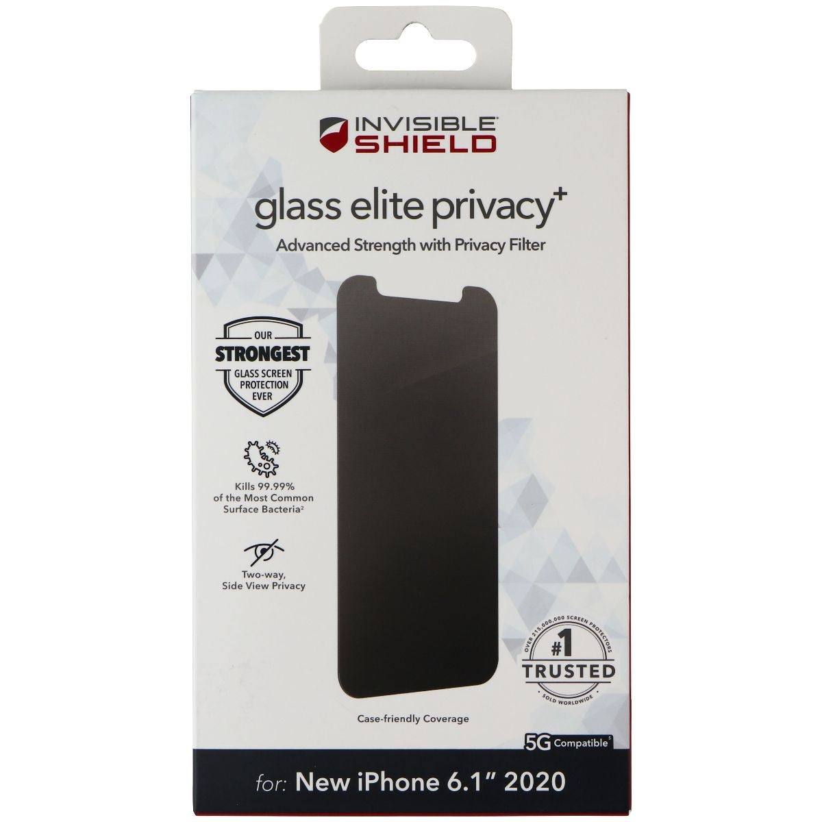 ZAGG InvisibleShield (Glass Elite Privacy+) Protector for iPhone 12 and 12 Pro Cell Phone - Screen Protectors Zagg - Simple Cell Bulk Wholesale Pricing - USA Seller