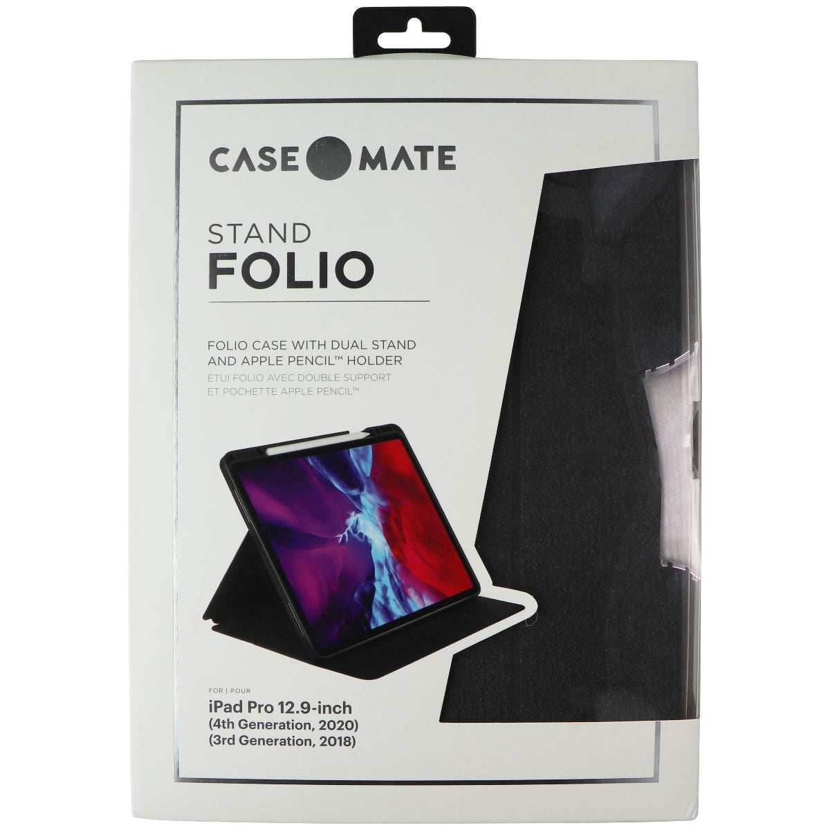 Case-Mate Folio Case with Dual Stand for iPad Pro 12.9-in (4th/3rd Gen) - Black iPad/Tablet Accessories - Cases, Covers, Keyboard Folios Case-Mate - Simple Cell Bulk Wholesale Pricing - USA Seller